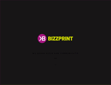 Tablet Screenshot of bizzprint.nl