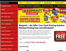 Tablet Screenshot of bizzprint.ie